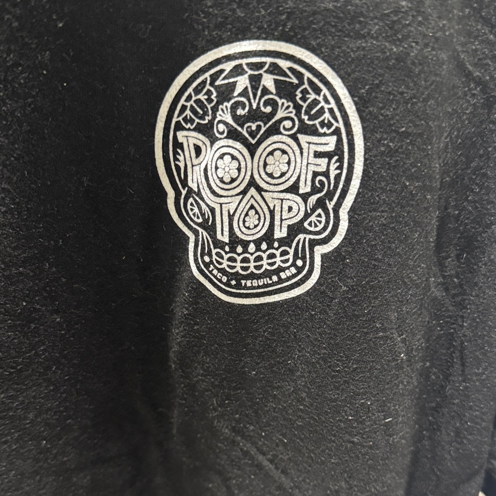 Port and Company Black Tee with Skull Design
